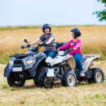 Couple,Driving,Off-road,With,Quad,Bike,Or,Atv